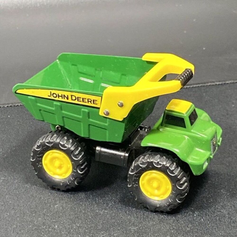 Diecast ERTL John Deere Metal & Plastic Dump Is Metal 4”x 2 1/2” Truck Toys